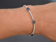Edles Saphir Armband mit 1,8 ct Brillanten aus Wei&szlig;gold 750