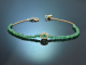 Fine Green! Schickes Smaragd Armband mit Brillanten aus Gold 750