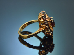 M&uuml;nchen um 1955! H&uuml;bscher Granat Ring aus Gold 585
