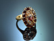 M&uuml;nchen um 1955! H&uuml;bscher Granat Ring aus Gold 585