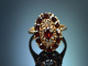 M&uuml;nchen um 1955! H&uuml;bscher Granat Ring aus Gold 585