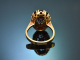 M&uuml;nchen um 1955! H&uuml;bscher Granat Ring aus Gold 585