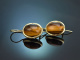 Italian earrings with tigers eye made of gold-plated 925 silver