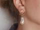 Big Pearls! Schicke italienische Zuchtperlen Ohrringe aus vergoldetem Silber 925