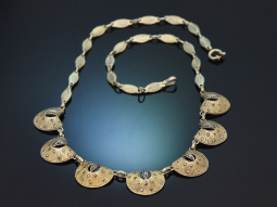 Theodor Fahrner um 1930! Sch&ouml;ne Kette mit Markasiten...