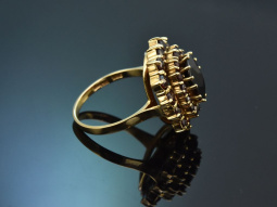 M&uuml;nchen um 1980! Wundersch&ouml;ner Granat Ring aus...