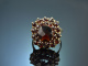 M&uuml;nchen um 1980! Wundersch&ouml;ner Granat Ring aus Gold 333