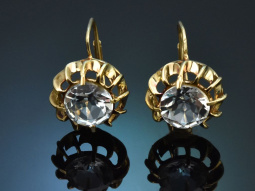 M&uuml;nchen um 1950! H&uuml;bsche Aquamarin Ohrringe aus...