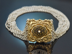 Linz um 1900! Sehr sch&ouml;ne 9reihige Trachten Kropf...