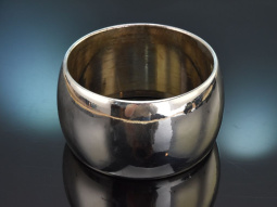 Um 1980! Cooler breiter Statement Armreif aus Silber 925