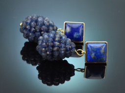 Lapislazuli und Iolith! Sch&ouml;ne Tropfen Ohrringe aus...