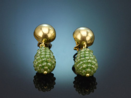 Gold und Peridot! Sch&ouml;ne Tropfen Ohrringe aus...