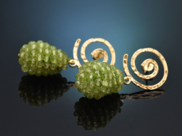 Tender Green! Sch&ouml;ne Peridot Ohrringe aus...