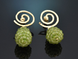 Tender Green! Sch&ouml;ne Peridot Ohrringe aus...