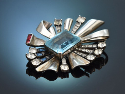 USA um 1940! Gro&szlig;e signierte Joseph Mazer Brosche...