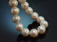 Big Pearls! Chic long cultured pearl necklace with gold-plated silver clasp