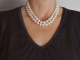 Big Pearls! Chic long cultured pearl necklace with gold-plated silver clasp
