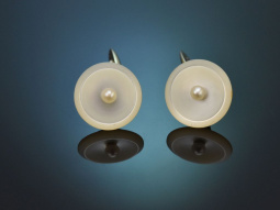 Around 1925! Simple cufflinks with mother-of-pearl and...