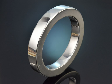 Franz Scheurle - Quinn, um 1985! K&uuml;hler schwerer Statement Armreif aus Silber 925