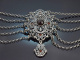 Linz, circa 1960! Beautiful traditional dirndl necklace with garnets, made from 835 silver
