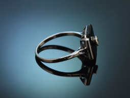 M&uuml;nchen um 1925! Schlichter Art Deco Ring mit...