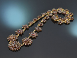 B&ouml;hmen um 1950! Wundersch&ouml;ne Granat Kette aus...