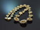 B&ouml;hmen um 1950! Wundersch&ouml;ne Granat Kette aus vergoldetem Silber 800