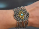 &Ouml;sterreich um 1965! Sch&ouml;nes Trachten Armband mit T&uuml;rkis aus Silber 835