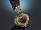 Tegernsee um 1960! H&uuml;bsche Granat Trachten Kette aus Silber 835