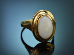 Um 1965! Sch&ouml;ner Vintage Opal Ring aus Gold 585
