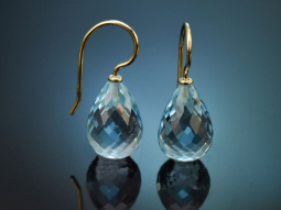 Aus unserer Werkstatt! Edle Tropfen Briolett Blautopas...