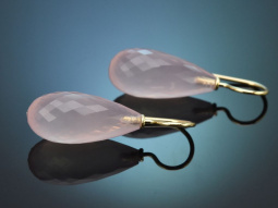 Aus unserer Werkstatt! Edle Tropfen Briolett Rosenquarz...