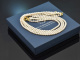 Wonderful four-row cultured pearl necklace with clasp in gold-plated 925 silver