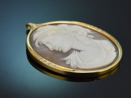 Stuttgart um 1980! Hochwertiger Kamee Anh&auml;nger der...