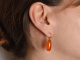 From our studio! Beautiful Carnelian drop earrings in 585 gold