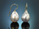 From our workshop! Large fine cultured pearl earrings in 585 gold