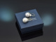From our workshop! Large fine cultured pearl earrings in 585 gold
