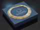 Cleopatra Style! Italienische Vintage Kette in Tricolor Optik aus vergoldetem Silber 925