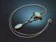 London um 1915! Opal Collier mit Tsavorithen und Diamanten aus Platin und Gold