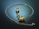 London um 1915! Opal Collier mit Tsavorithen und Diamanten aus Platin und Gold