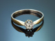 Um 1915! Schlichter Altschliff Diamant Verlobungs Ring 0,25 ct aus Gold 585