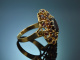 M&uuml;nchen um 1955! Besonders sch&ouml;ner Granat Ring aus Gold 333
