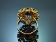 M&uuml;nchen um 1955! Besonders sch&ouml;ner Granat Ring aus Gold 333