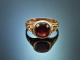 Wien um 1890! Historischer Granat Ring aus Gold 585