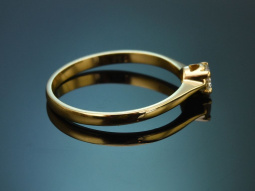 Um 1990! Klassischer Solit&auml;r Verlobungs Ring mit 0,2...