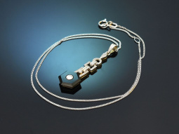 Ulm um 1920! Art Deco Diamant Anh&auml;nger mit feiner...