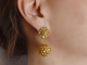 Gmund um 1930! H&uuml;bsche Trachten Ohrringe aus vergoldetem Silber