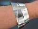 Holland 1986! Design bangle &lsquo;The circular Bracelet&rsquo; by Frans van Nieuwenborg in 925 silver