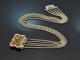 Southern Germany, circa 1930! Pretty traditional 5-row choker necklace in 835 silver