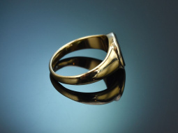 Um 1930! Gravierter Wappen Siegel Ring mit L&ouml;wen aus...